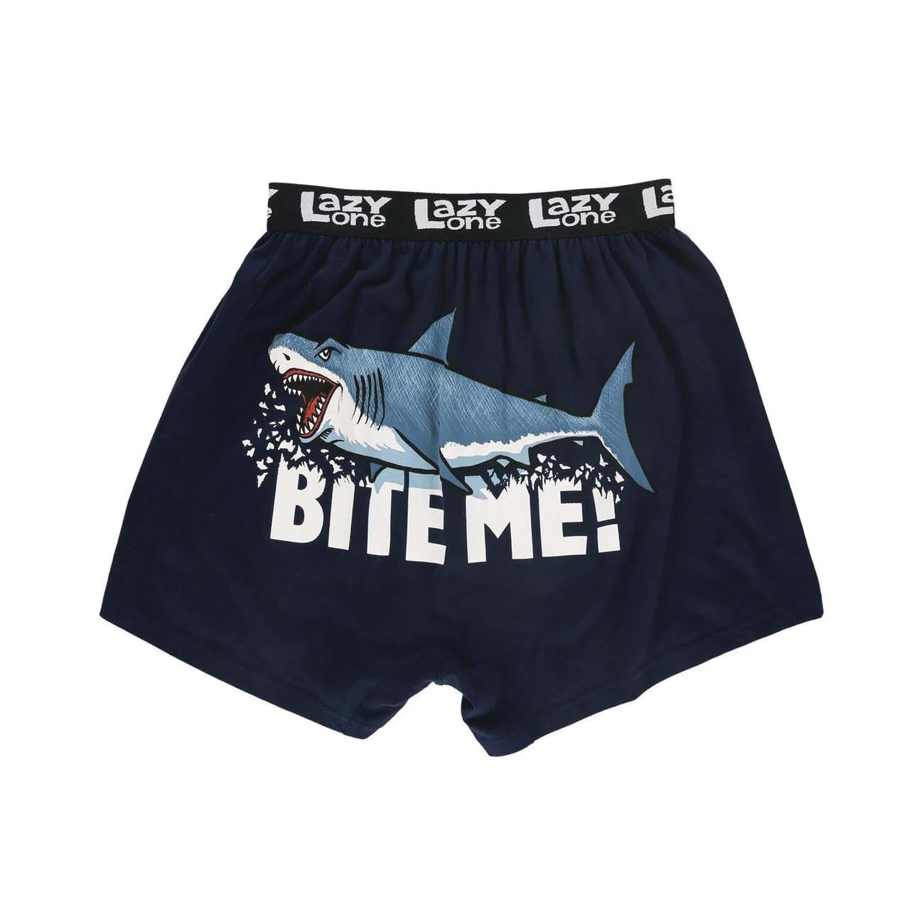 LazyOne Funny Boxers, M, Cotton, Dark Blue, 32 to 34 in Waist - 932873