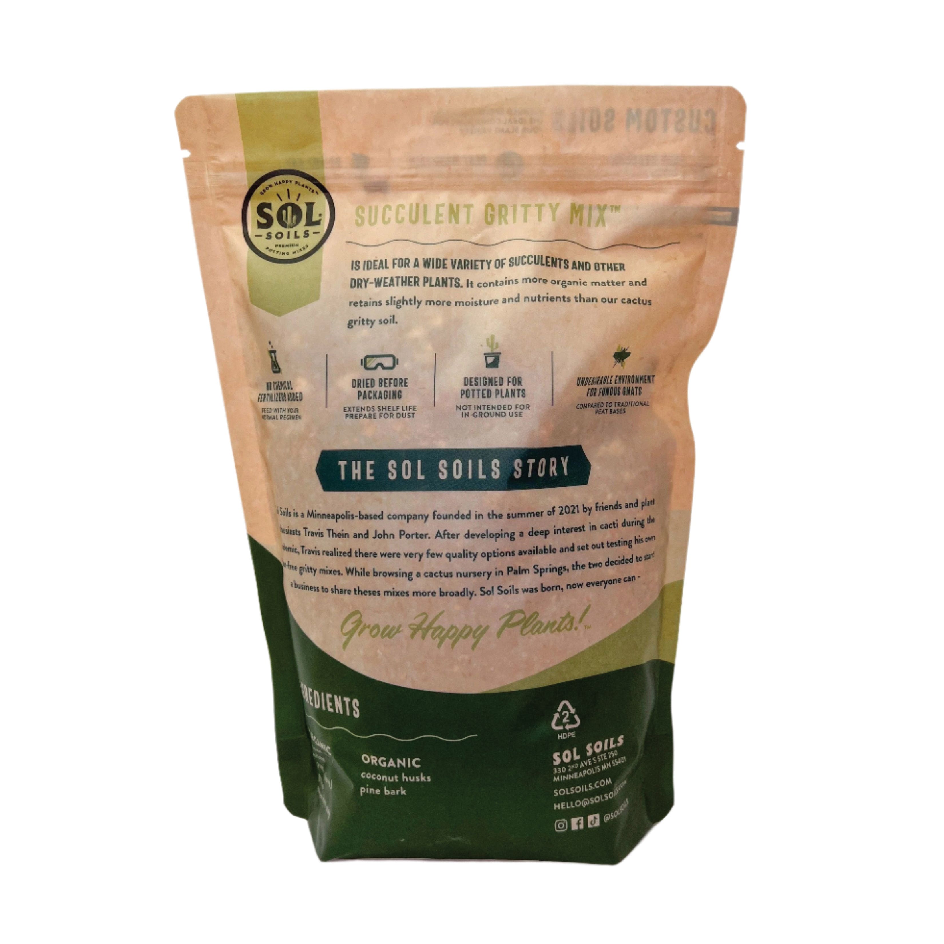 Sol Soils 01-003-03-1GAL Succulent Gritty Mix, 1 gal