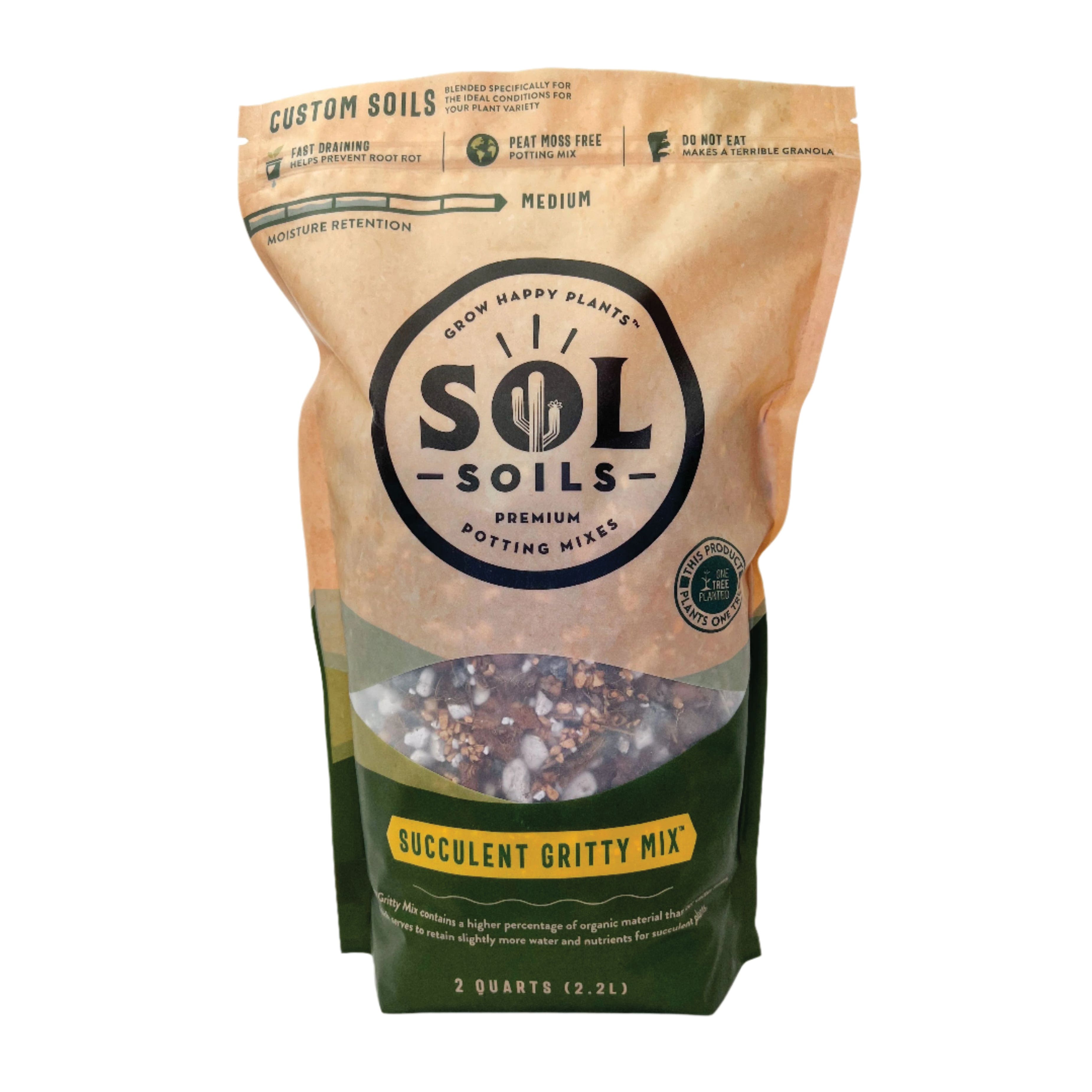 Sol Soils 01-003-02-2QT Succulent Gritty Mix, 2 qt