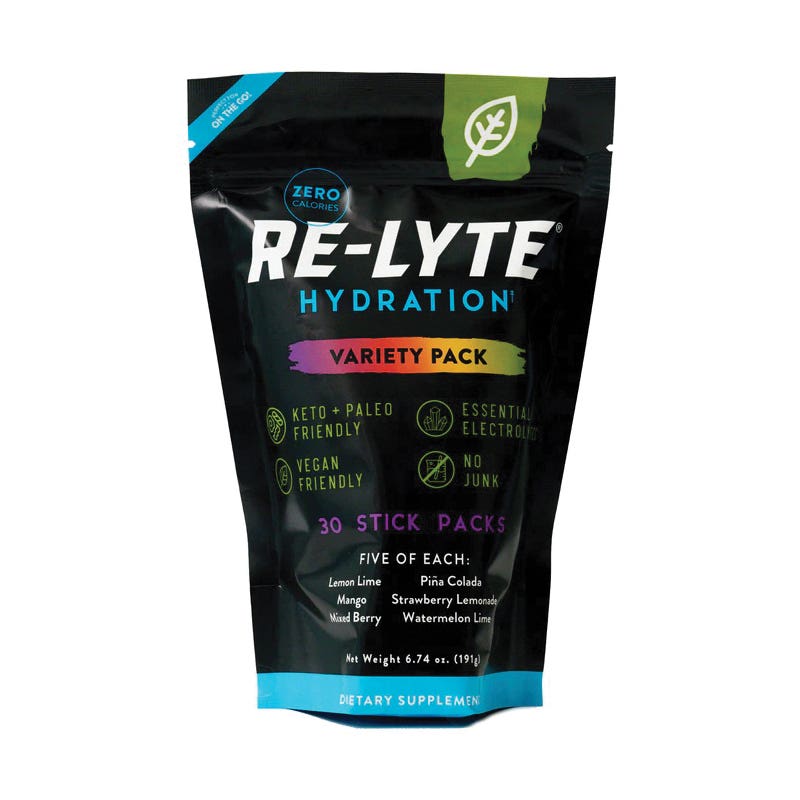 Redmond Re-Lyte PACK Hydration Drink Mix, Sugar-Free, Stick, 30 Pack
