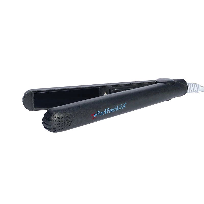 PackFreshUSA Mini Bag Sealer, 2-3/4 in L Sealing Bar, Polyethylene/PVC, Black