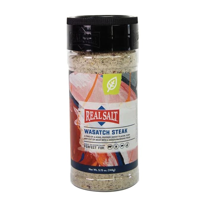 Real Salt Seasonings, Wasatch Steak, 5.15 oz