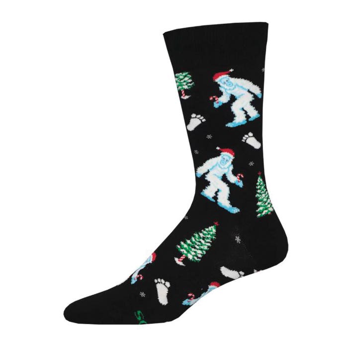 Socksmith Men's Is It Christmas Yeti Crew Socks