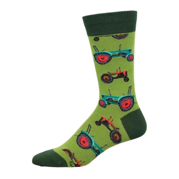 Socksmith Men's Tractors Crew Socks