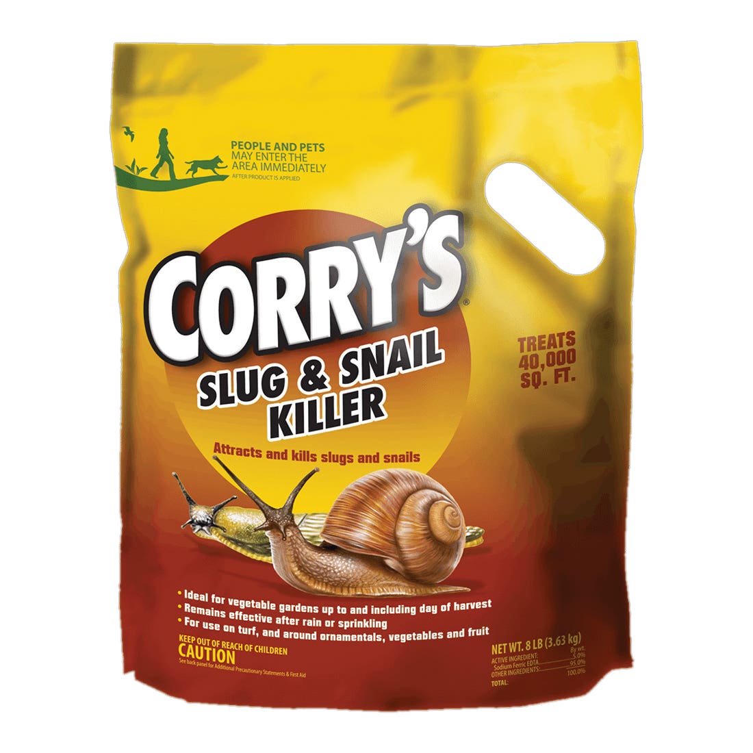 Corry's 100536659 Slug and Snail Killer, Solid, Scatter Application, 8 lb