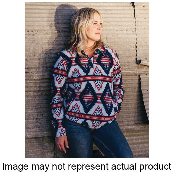 Outback Trading Company Women’s Delaney Henley Pullover, Rust, M