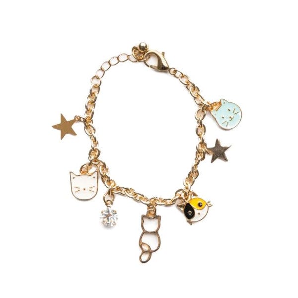Great Pretenders Purr-Fectly Charming Bracelet, Cat Charm