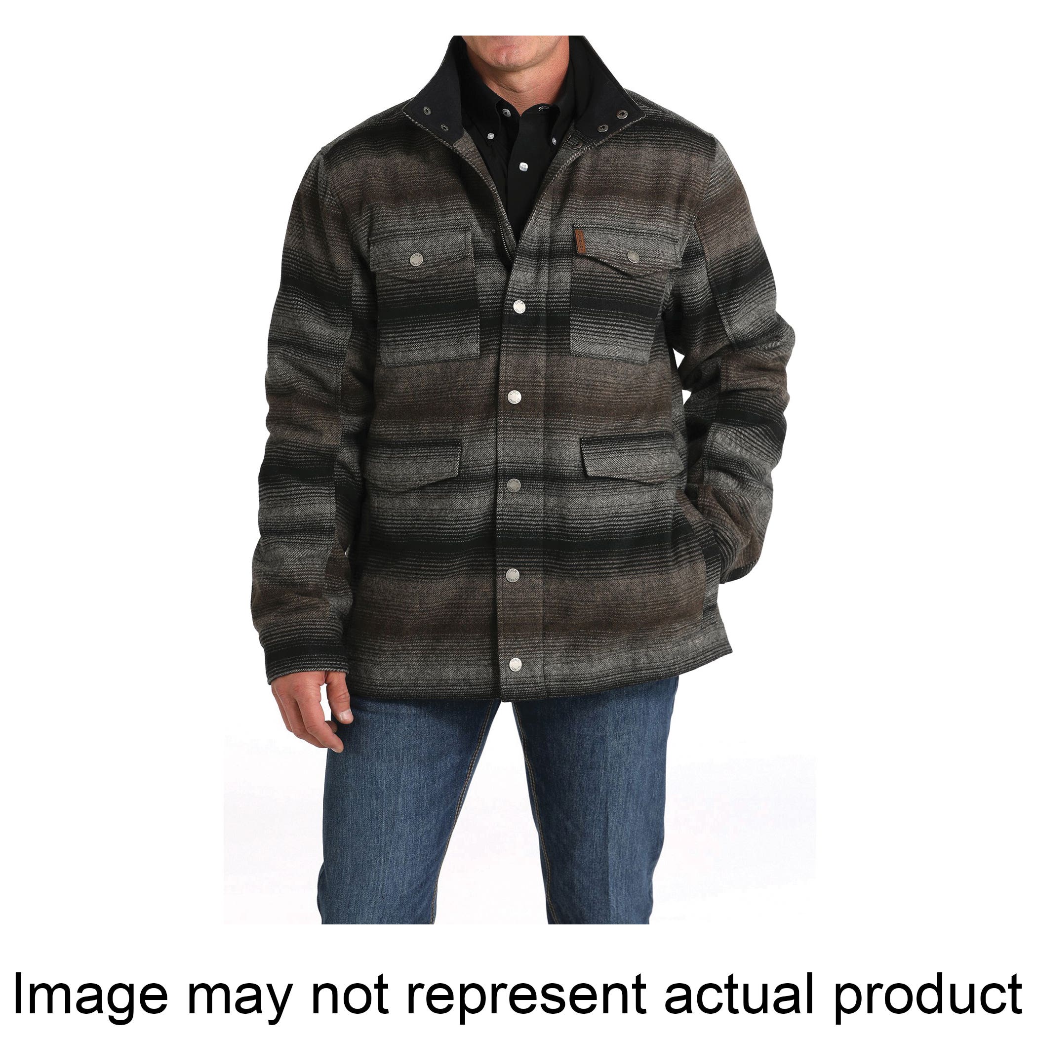 Cinch Frontier Series Polyester Twill Coat, XL, Polyester, Brown