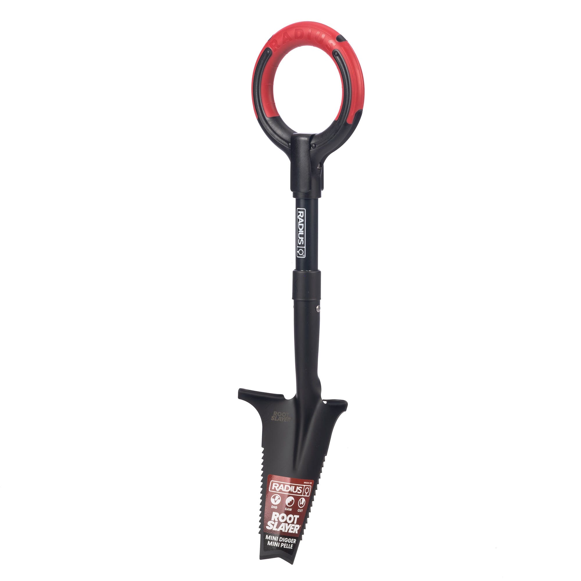 Radius Garden Root Slayer 2.0 Series Mini Digger, Fiberglass Handle, Ergonomic Handle