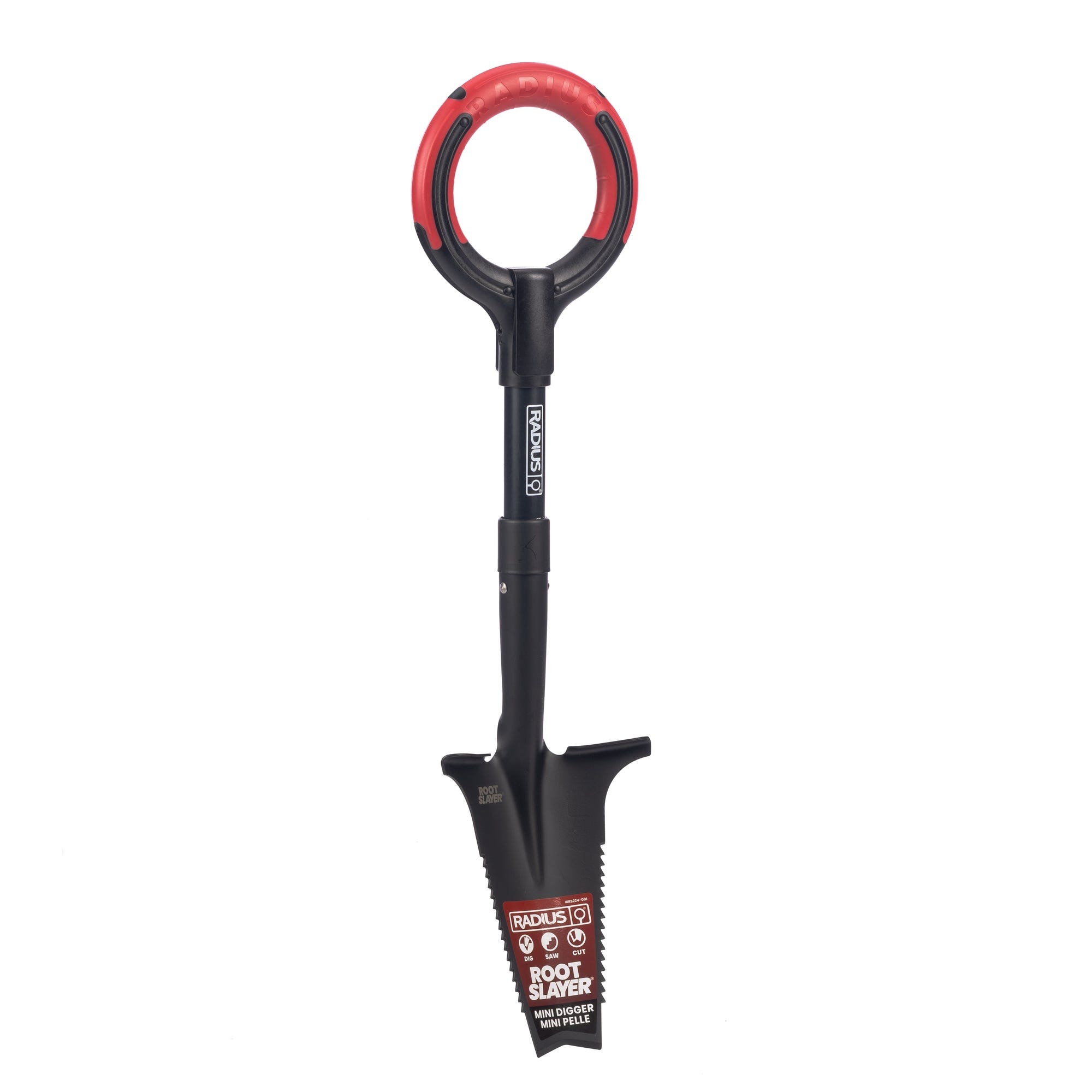 Radius Garden Root Slayer 2.0 Series Mini Digger, Fiberglass Handle, Ergonomic Handle