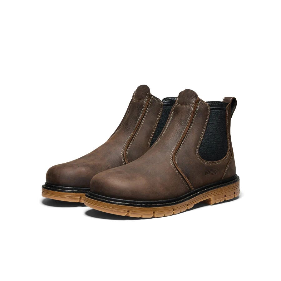Keen San Jose Series Boots, 10, D W, Brown/Gum, Leather