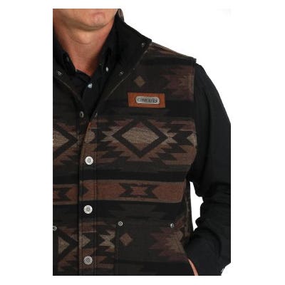 Cinch Men's Reversible Vest, Olive, L