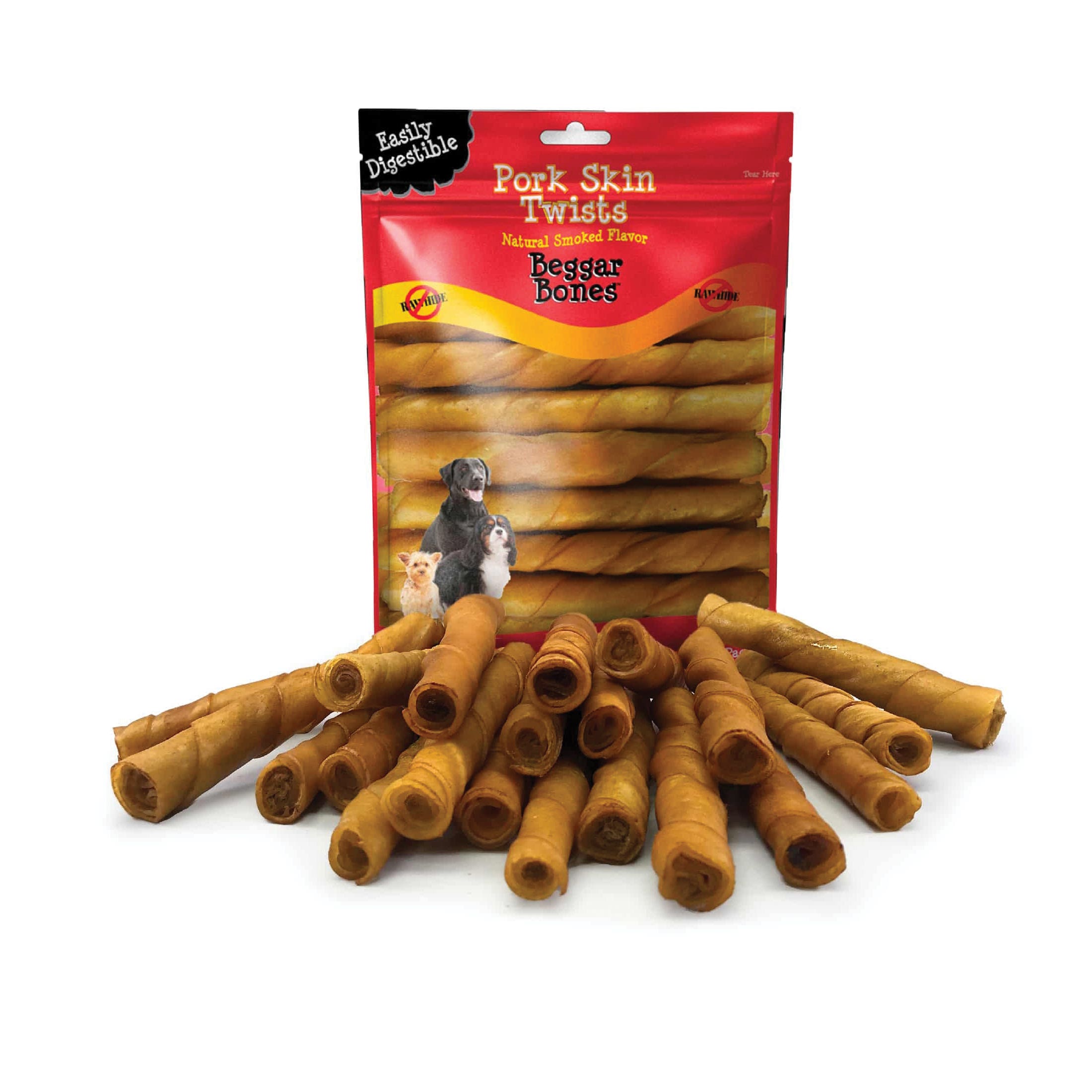 Savory Prime Beggar Bone Series Twist Dog Treat, Smoky, 20.7 oz Bag
