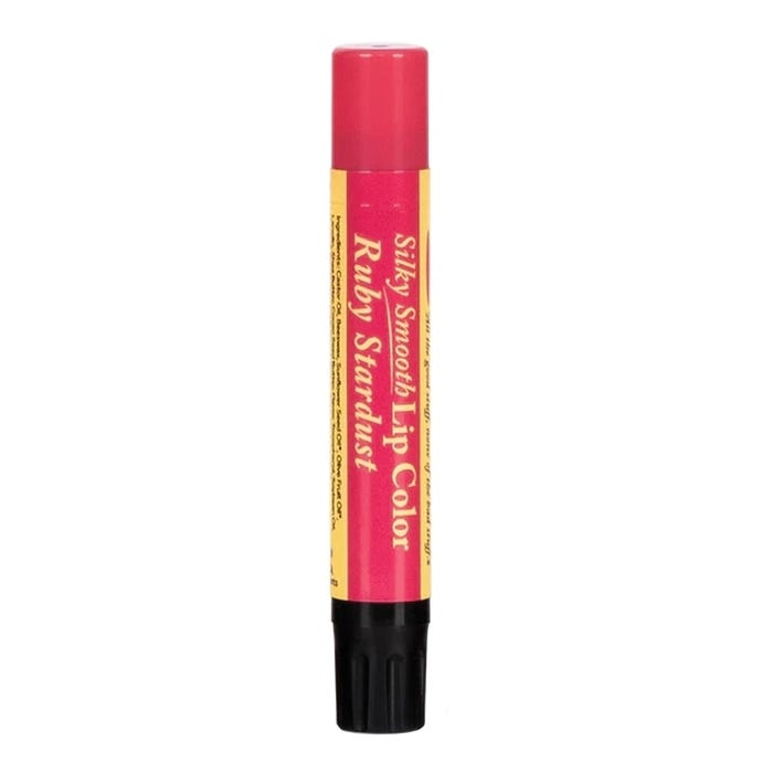 The Naked Bee Silky Smooth Lip Color, Ruby Stardust, Orange Blossom Honey