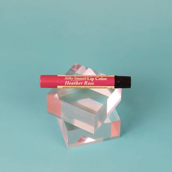 The Naked Bee Silky Smooth Lip Color, Heather Rose, Orange Blossom Honey