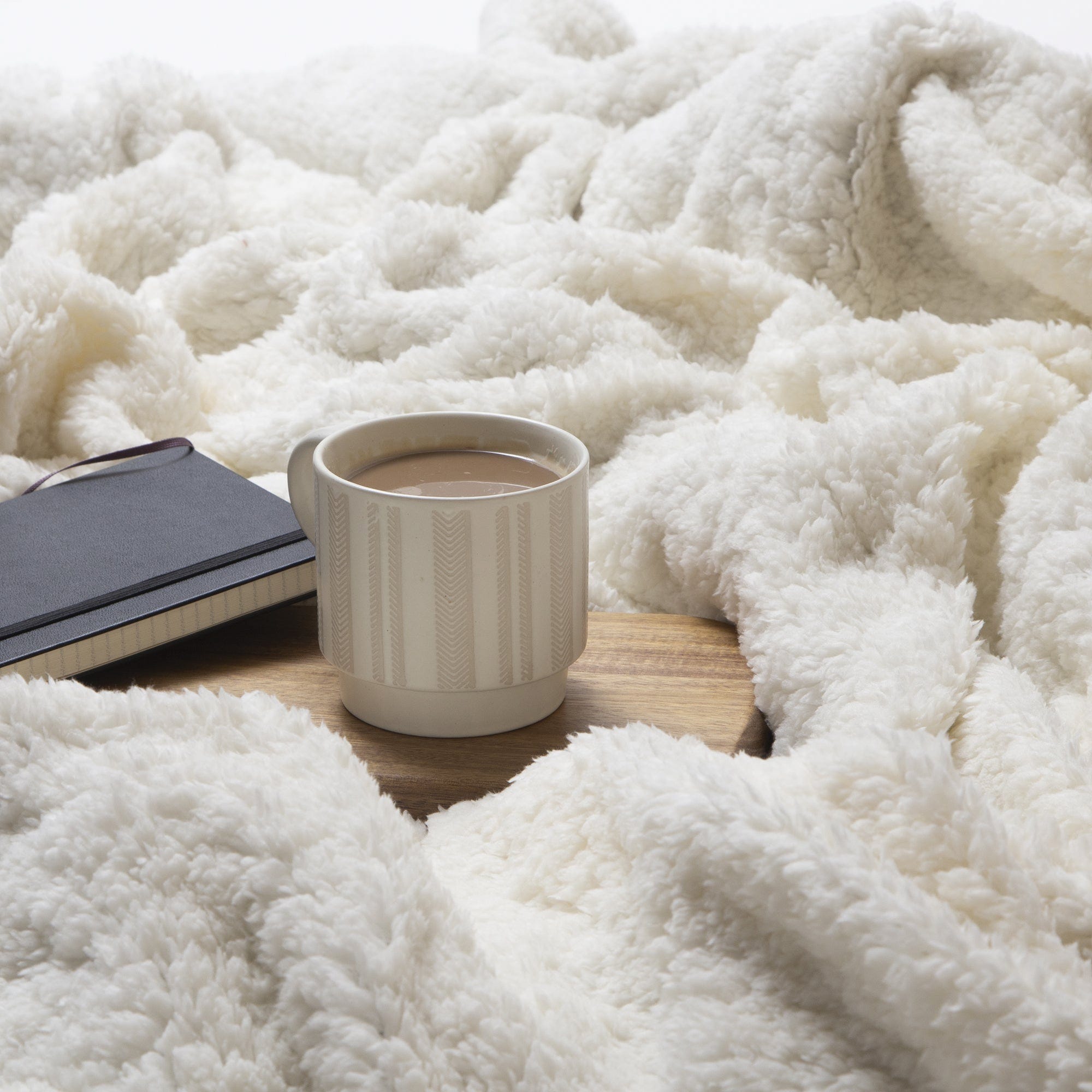 Carstens Morning On The Farm Throw Blanket, 68 in L, 54 in W, Plush/Sherpa