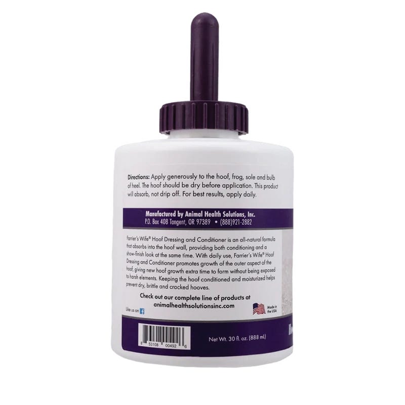 Farrier's Wife Hoof Dressing and Conditioner, 30 oz