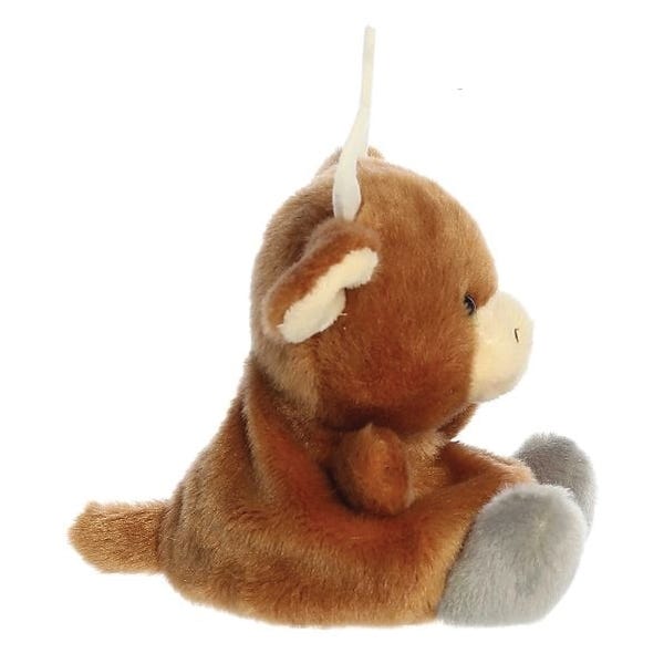 Aurora Palm Pals 33916 Landon Longhorn Toy, Unisex, Plush, Brown