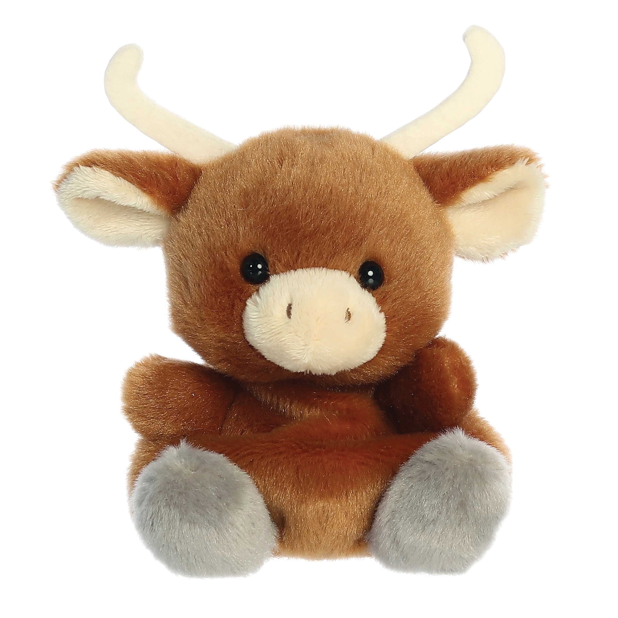 Aurora Palm Pals 33916 Landon Longhorn Toy, Unisex, Plush, Brown