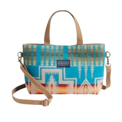 Pendleton Traditions Wool Series Mini Tote, Harding Turquoise