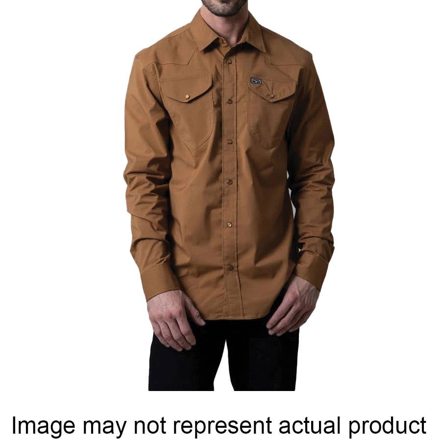 Kimes Ranch Blackout Series Dress Shirt, XL, Coolmax/Cotton/Polyester/Spandex, Army, Long Sleeve