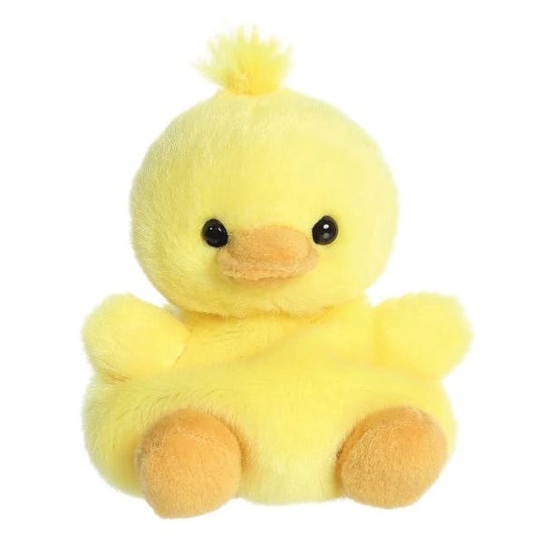 Aurora Palm Pals 82062 Darling Duck Toy, Plush, Yellow