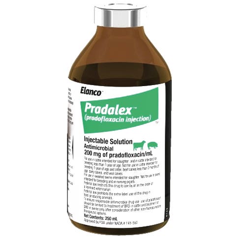 Elanco Pradofloxacin Injection, 250 mL