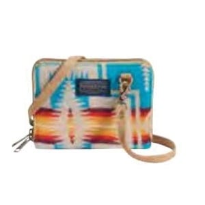 Pendleton Traditions Wool Series Crossbody Organizer, Harding Turquoise