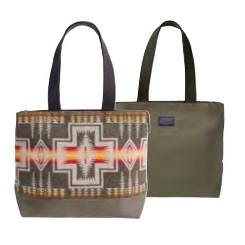 Pendleton Traditions Wool Series City Tote, Zipper, Harding Olive