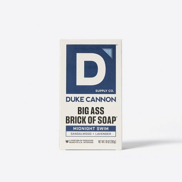 Duke Cannon Big Ass Brick of Soap Series, Midnight Swim, 10 oz