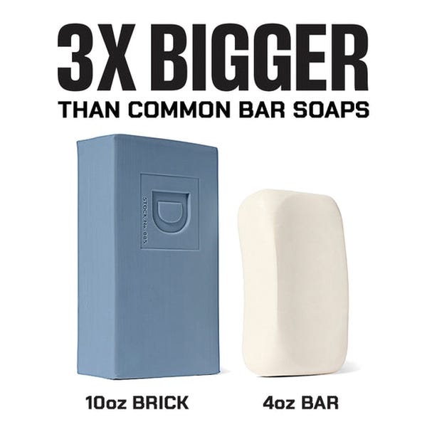 Duke Cannon Big Ass Brick of Soap Series, Midnight Swim, 10 oz