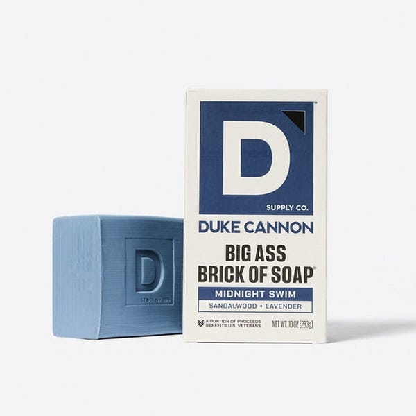 Duke Cannon Big Ass Brick of Soap Series, Midnight Swim, 10 oz