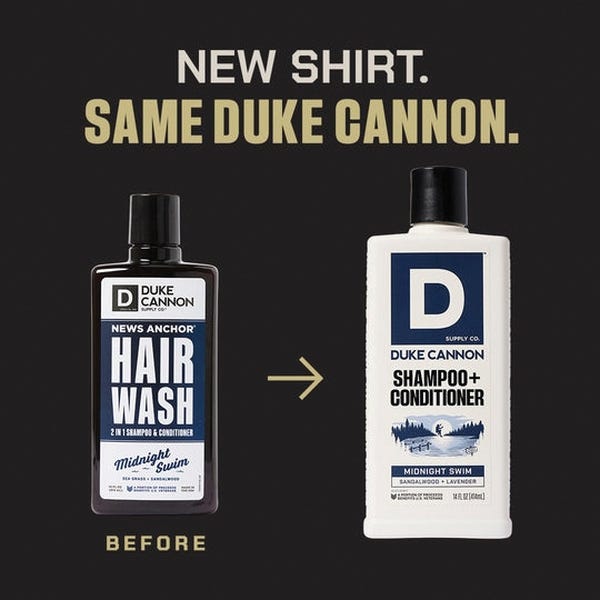 Duke Cannon Body Wash, Midnight Swim, 18 oz