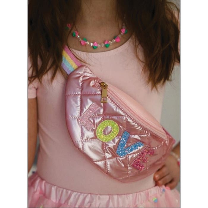 Great Pretenders Plushie Love Fanny Pack, Pink