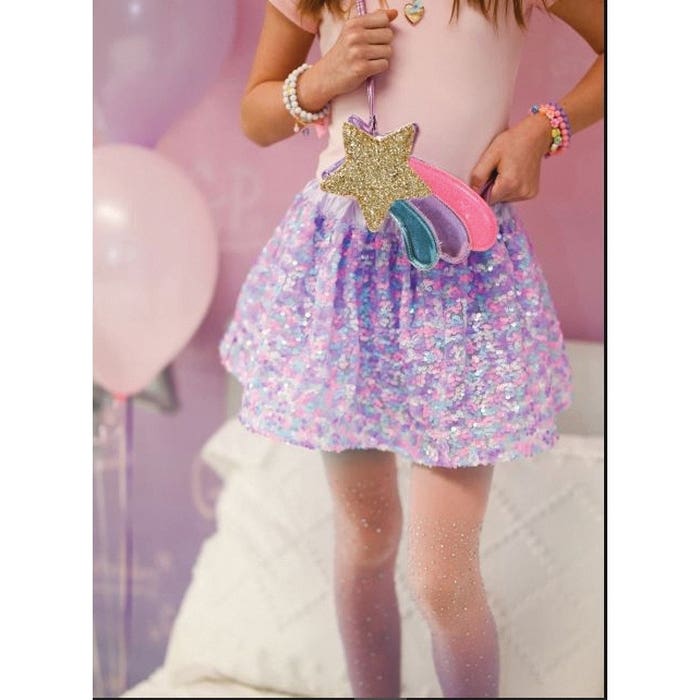 Great Pretenders Purse, Shooting Star, Blue/Gold/Pink/Purple