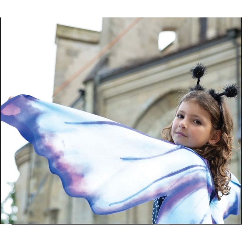 Great Pretenders Wings and Headband, 4 to 6, Blue/Purple