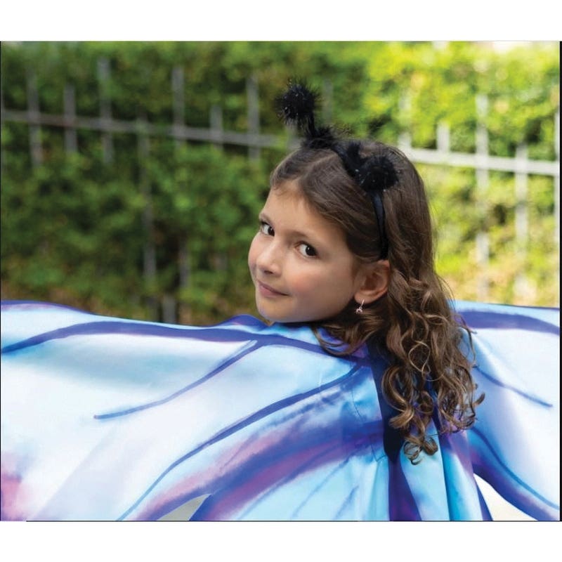 Great Pretenders Wings and Headband, 4 to 6, Blue/Purple