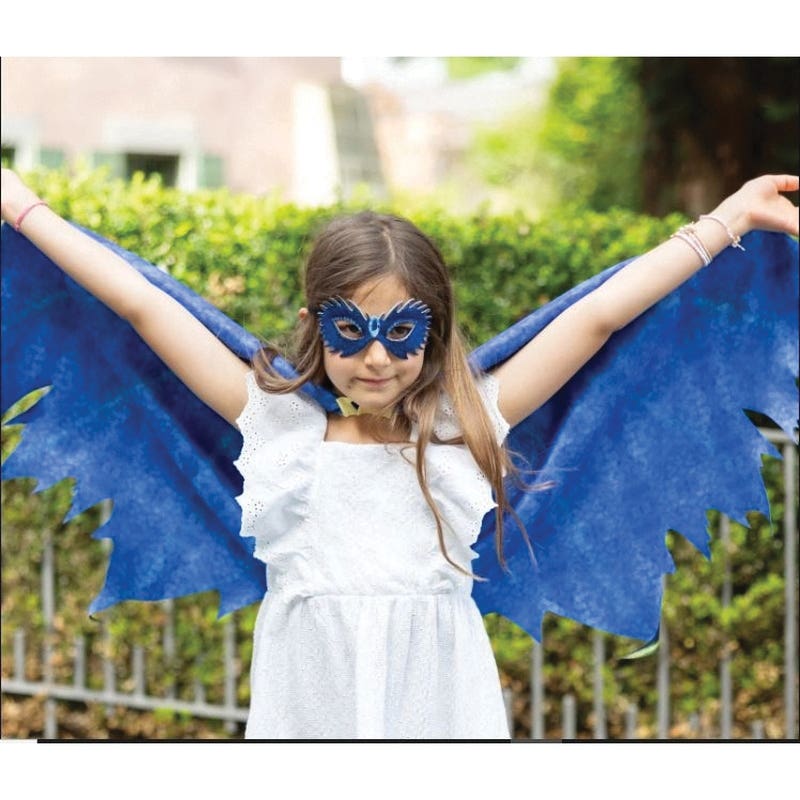 Great Pretenders Wings, 4 to 6, Green/Royal Blue