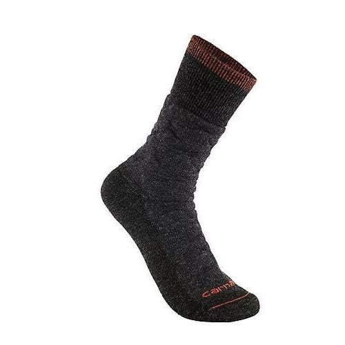 Carhartt Diamond Plate Crew Socks, Men's, XL, Carbon Heather