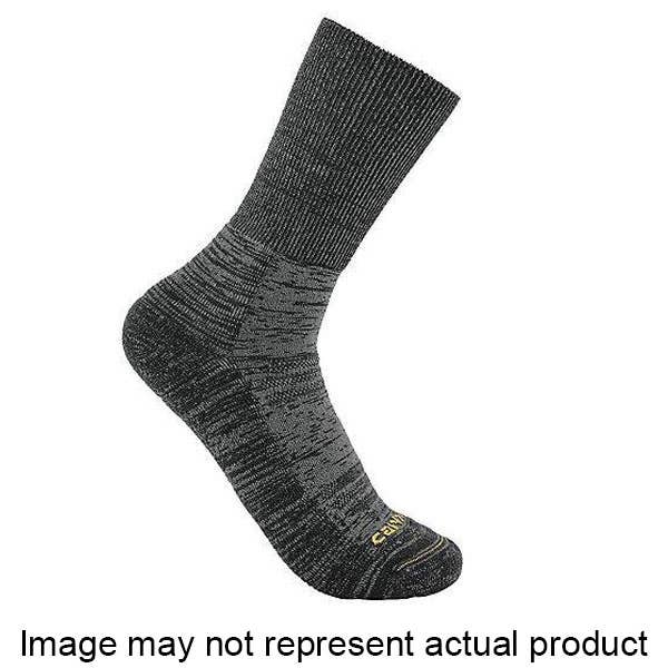 Carhartt Crew Socks, Men's, L, Coolmax Polyester/Elastane/Merino Wool/Nylon/Polypropylene, Tourmaline