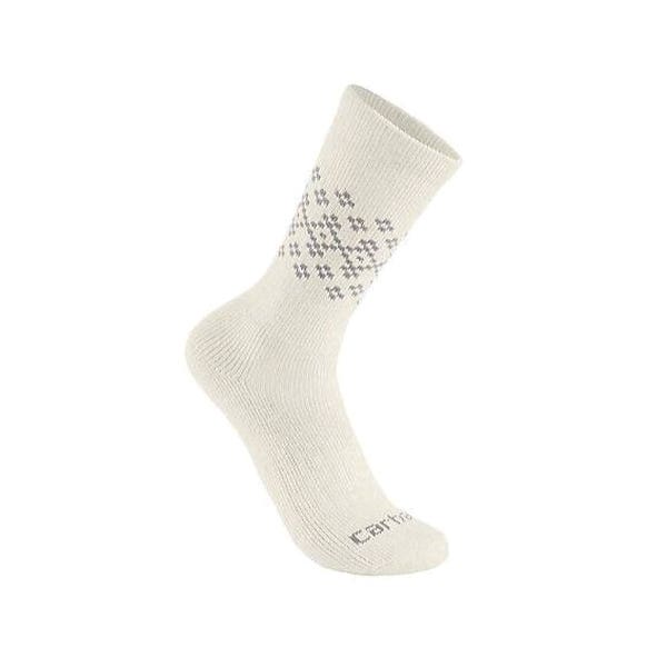 Carhartt Fairisle Crew Socks, Women's, M, Acrylic/Elastane/Nylon/Polyester/Wool, Assorted