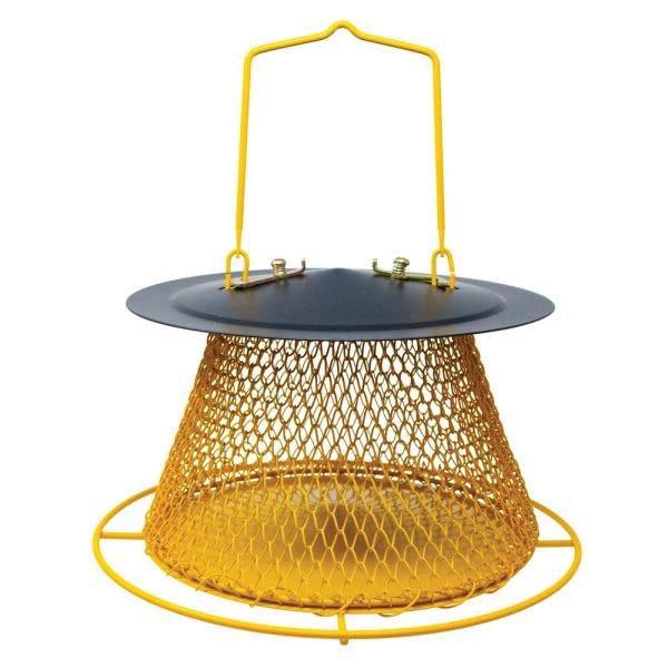 Songbird ESSENTIALS Collapsible Mesh Feeder, 1 lb, Black/Yellow