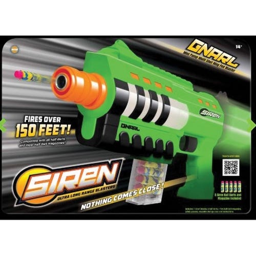 SIREN Small Blaster Toy, Metal/Plastic
