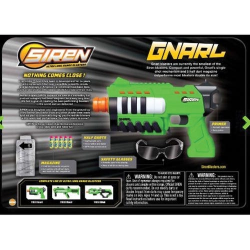 SIREN Small Blaster Toy, Metal/Plastic