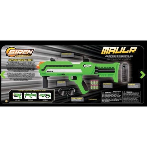 SIREN Medium Blaster Toy, Metal/Plastic