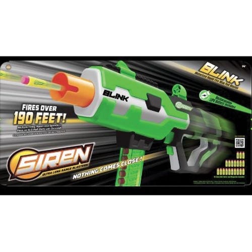 SIREN Blink Blaster Toy, Metal/Plastic
