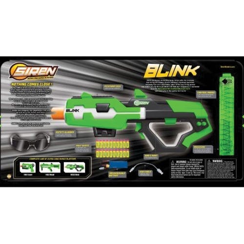 SIREN Blink Blaster Toy, Metal/Plastic