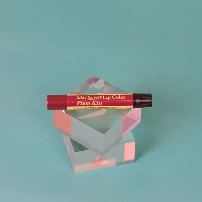 The Naked Bee Silky Smooth Lip Color, Orange Blossom Honey Plum Kiss, 0.15 oz