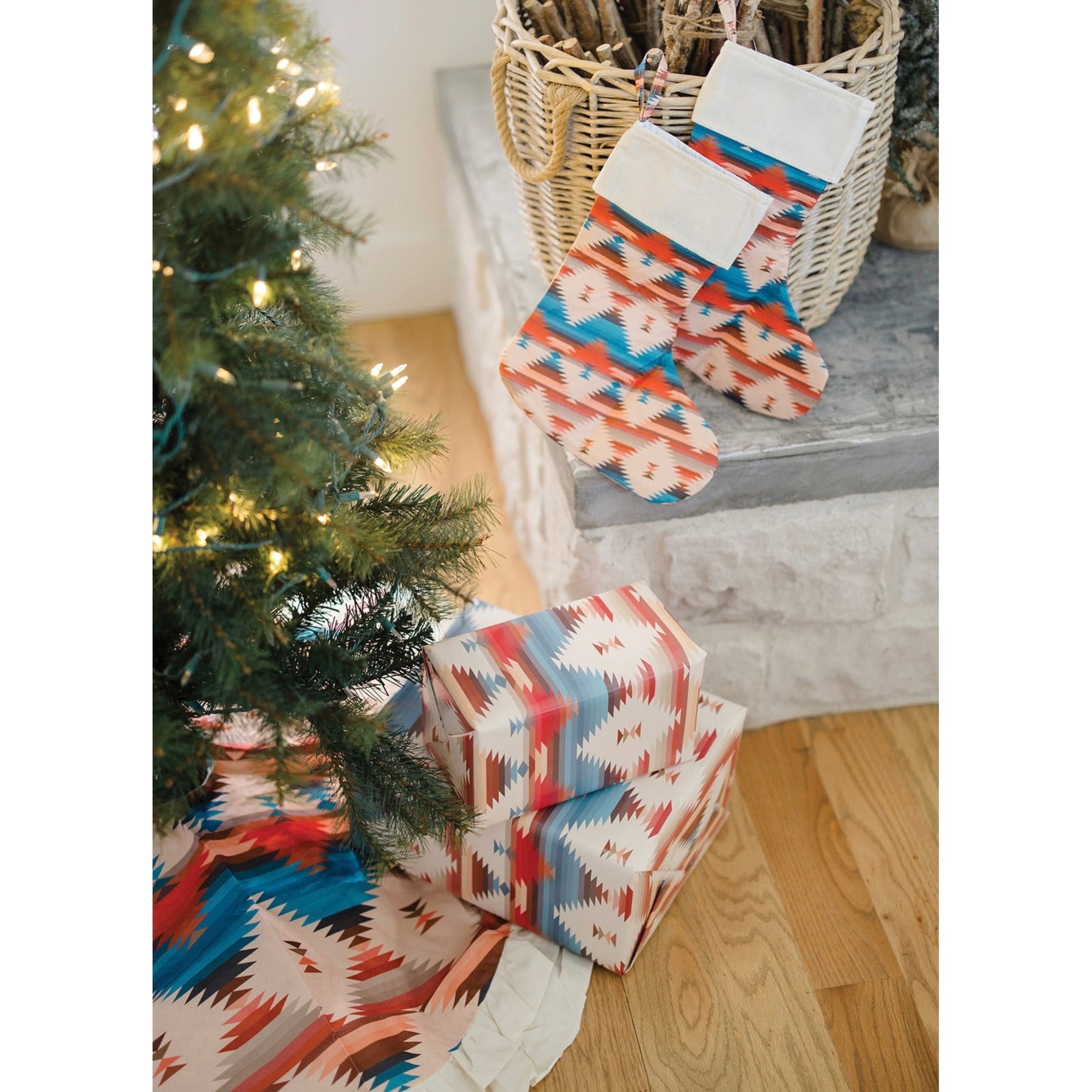 MidWestern Merch STKG001 Aztec Christmas Stocking