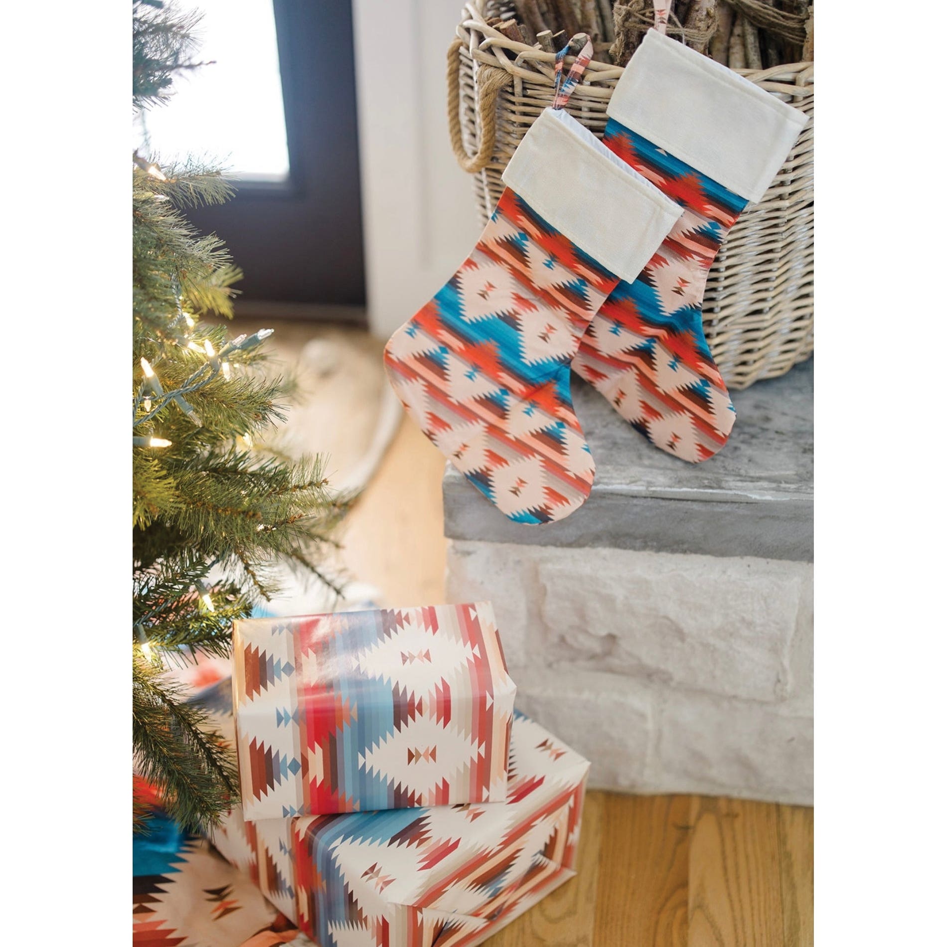 MidWestern Merch STKG001 Aztec Christmas Stocking